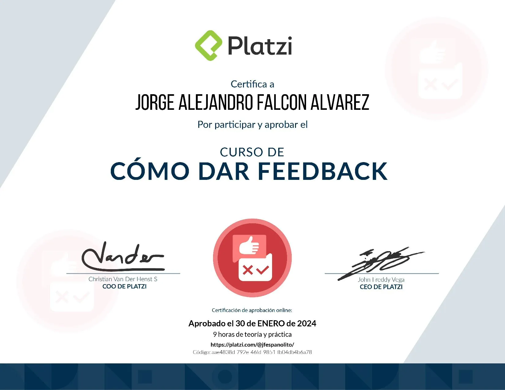 Diploma Dar Feedback